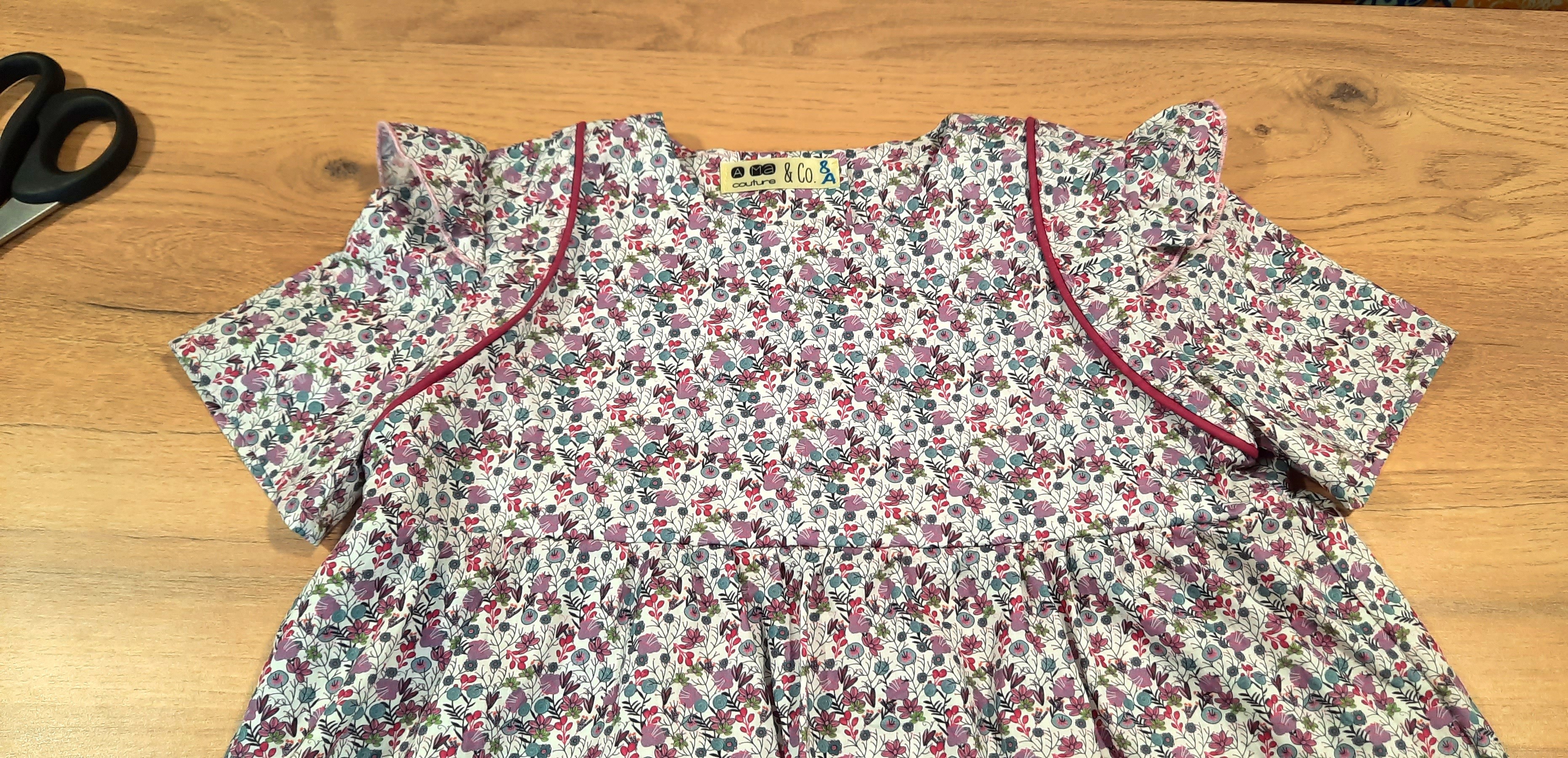 Robe enfant cousue par Marie Andrée