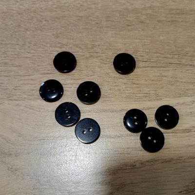 Bouton noir 15 mm