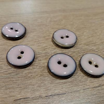 Bouton rose pastel 20 mm