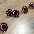 Bouton strass rouge