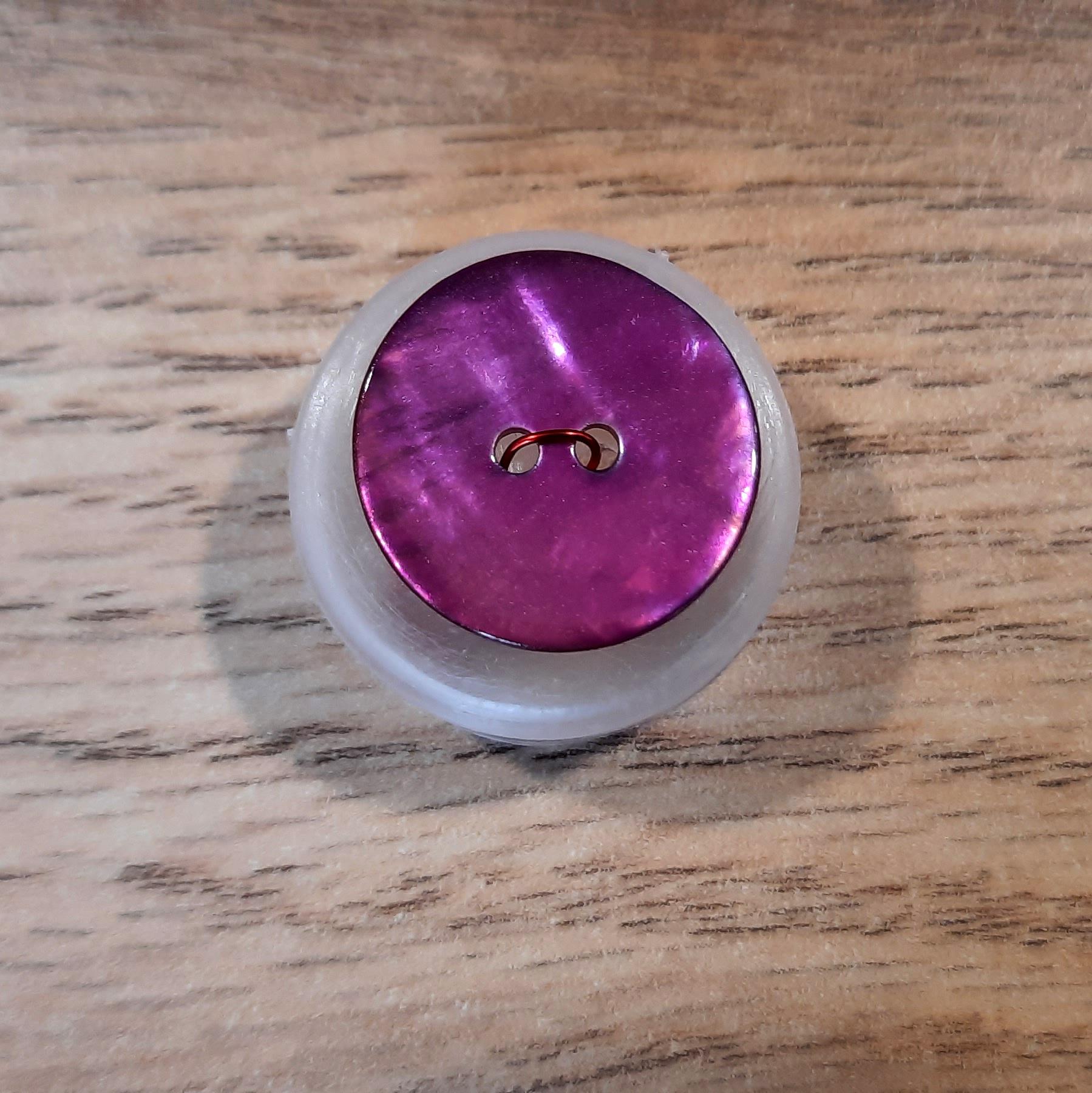 Bouton violet 18 mm
