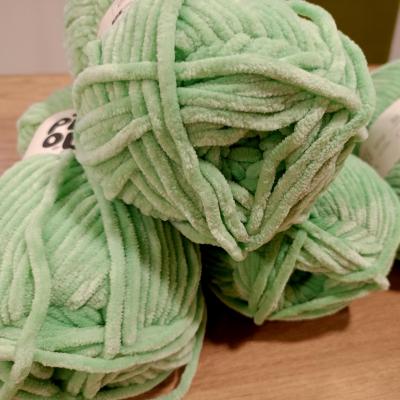 Chenille vert passion