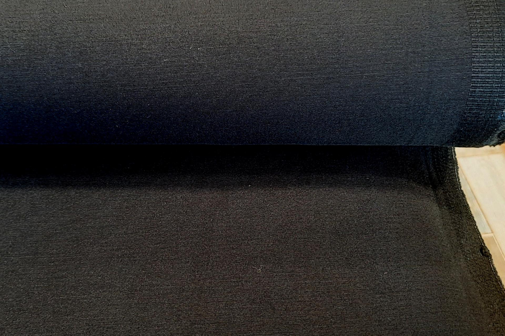 Coton twill stretch noir