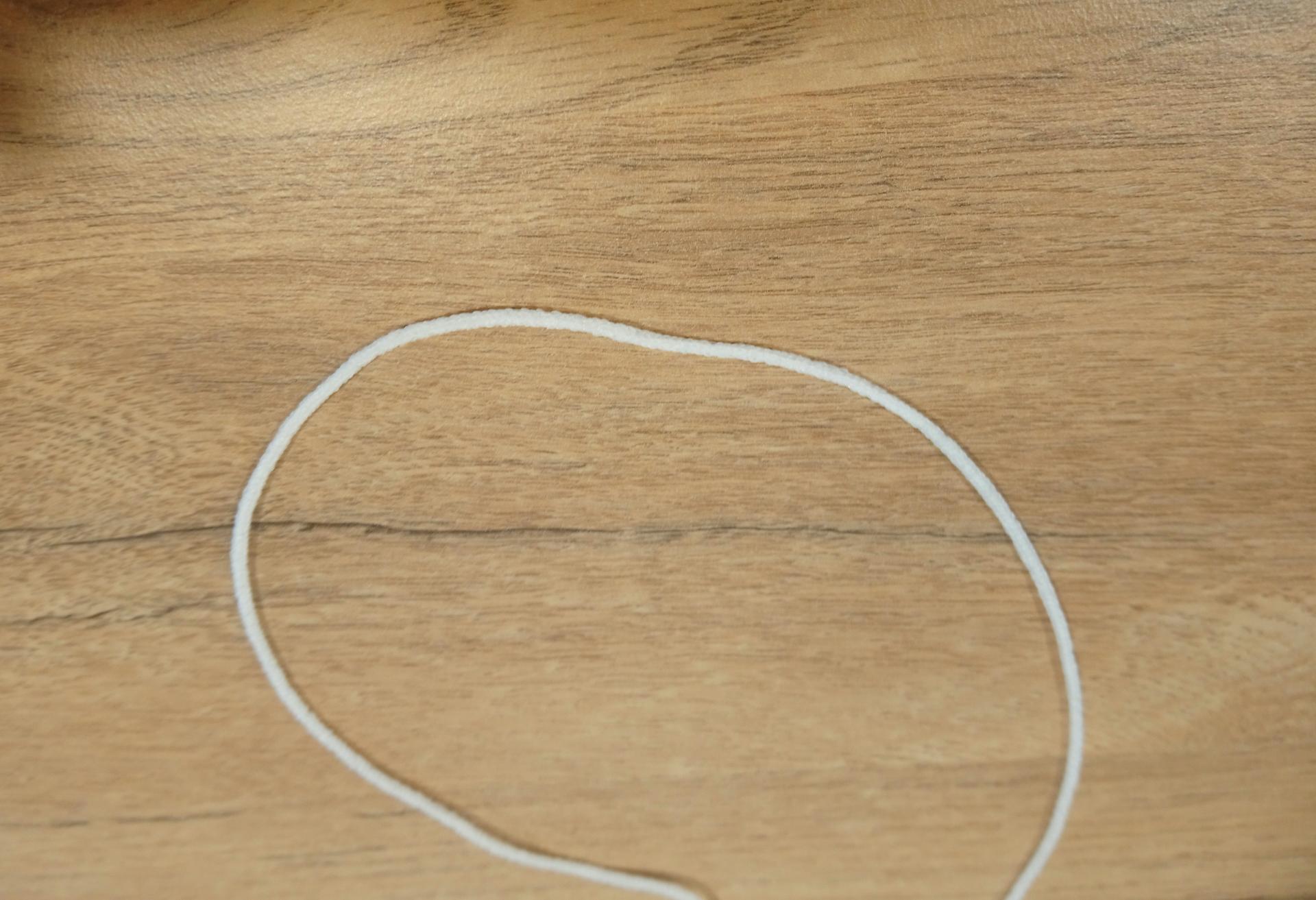 Elastique masque blanc 5