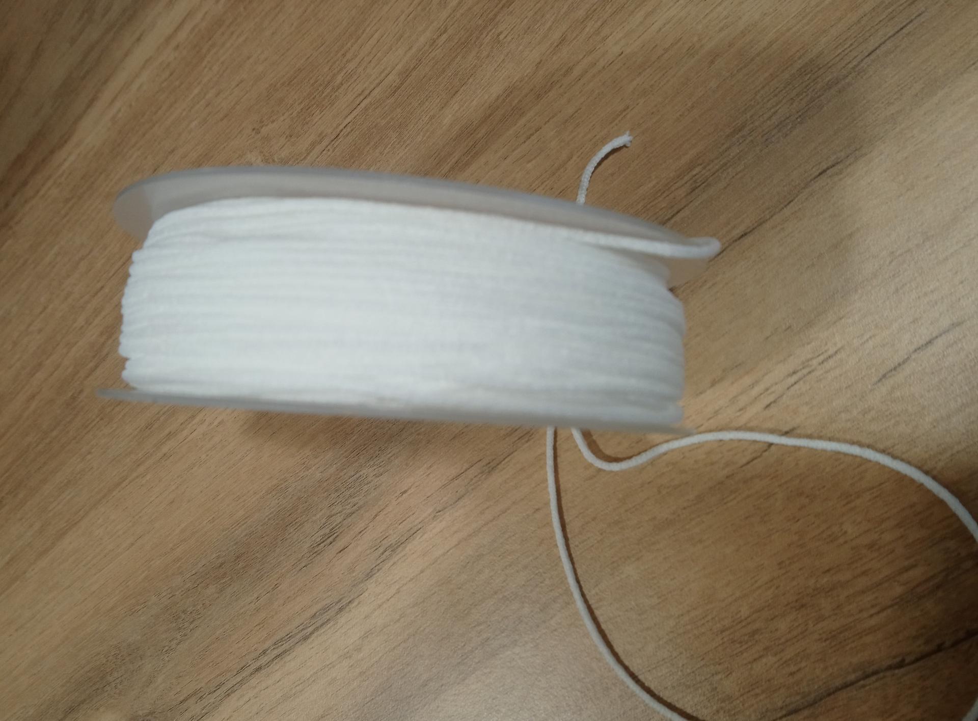 Elastique masque blanc 7