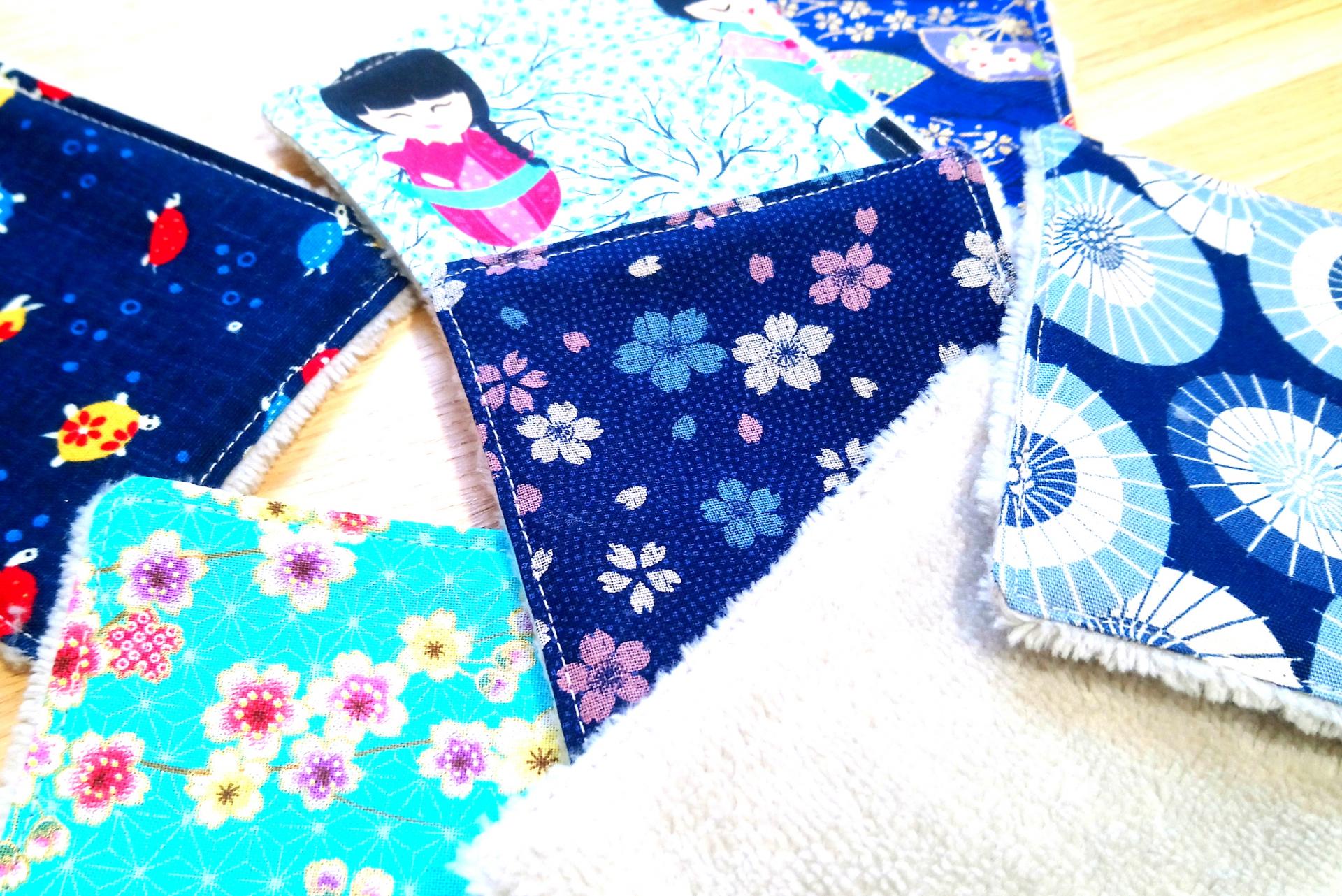 Lingette japon bleu 2020