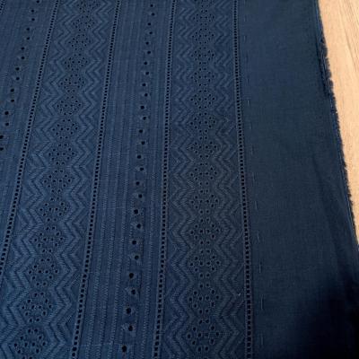 N voile bleu brode ilya