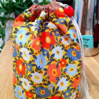 Pochon orange retro pres