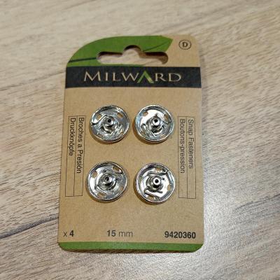 Pression argent 15 mm