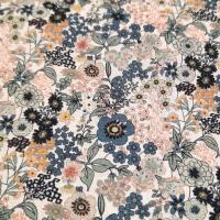 Q popeline coton fleur gris 2