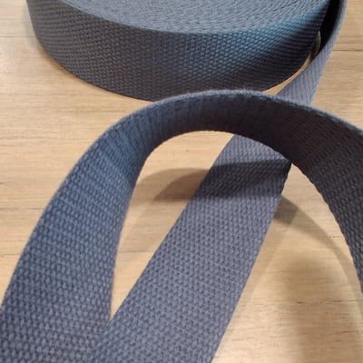 Sangle coton gris fonce