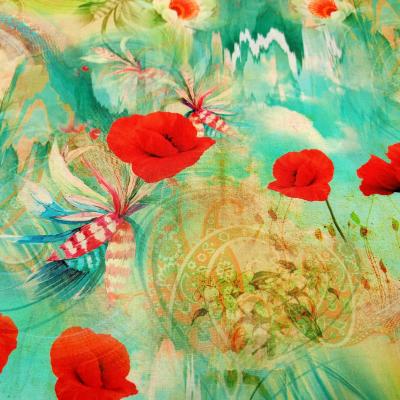 Stenzo voile coton champetre