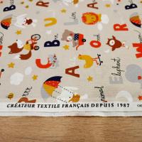 Stof alphabet coton 5
