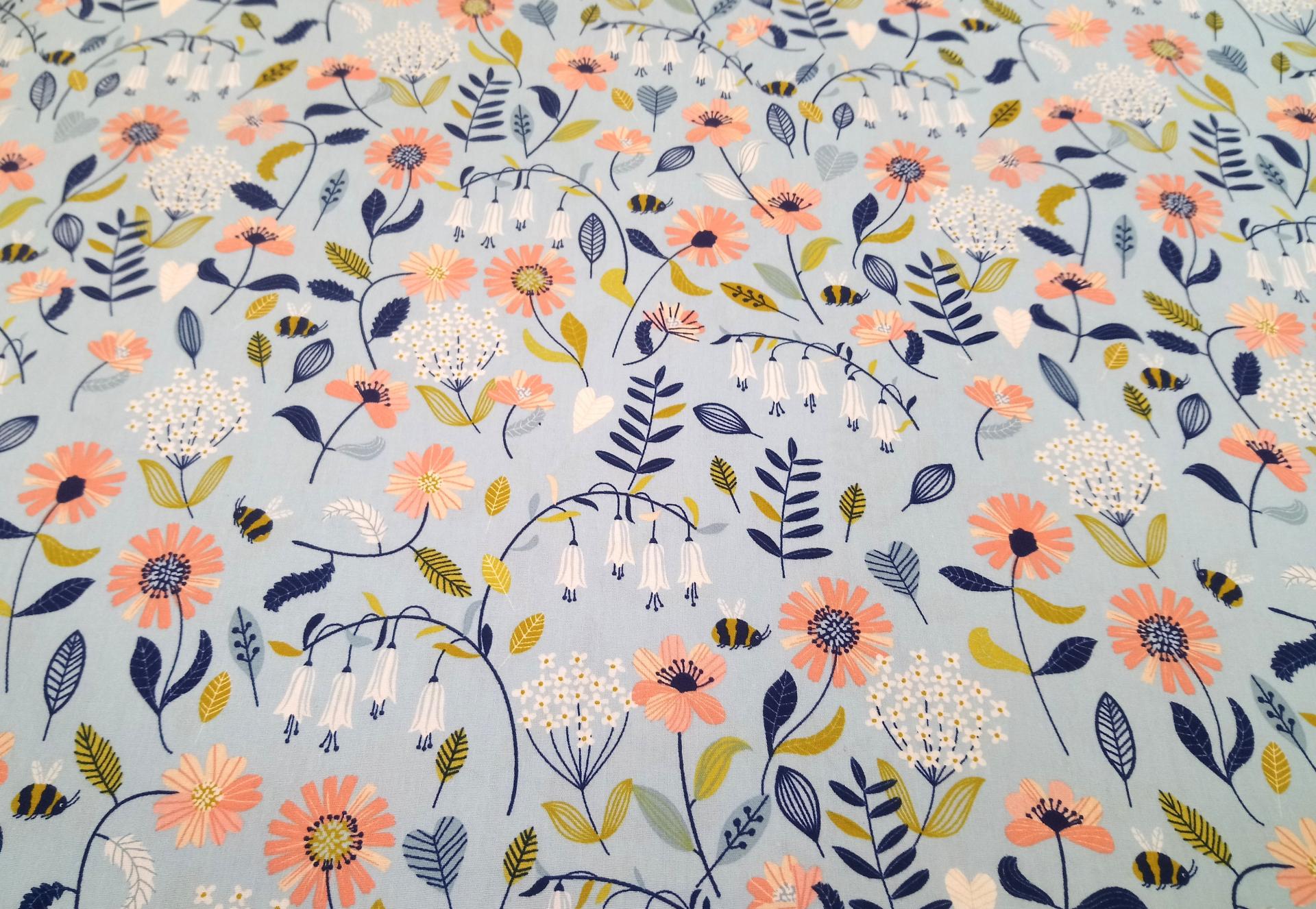 Tissu 8 brushed flower 8 20 a