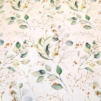 V canvas blanc eucalyptus