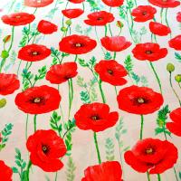 V coquelicot blanc coton 3