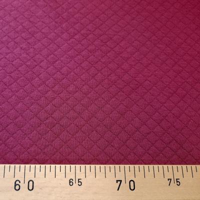 V jersey matelasse prune