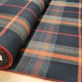 V tartan grands carreaux cuivre