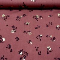 V viscose fleurs mauve