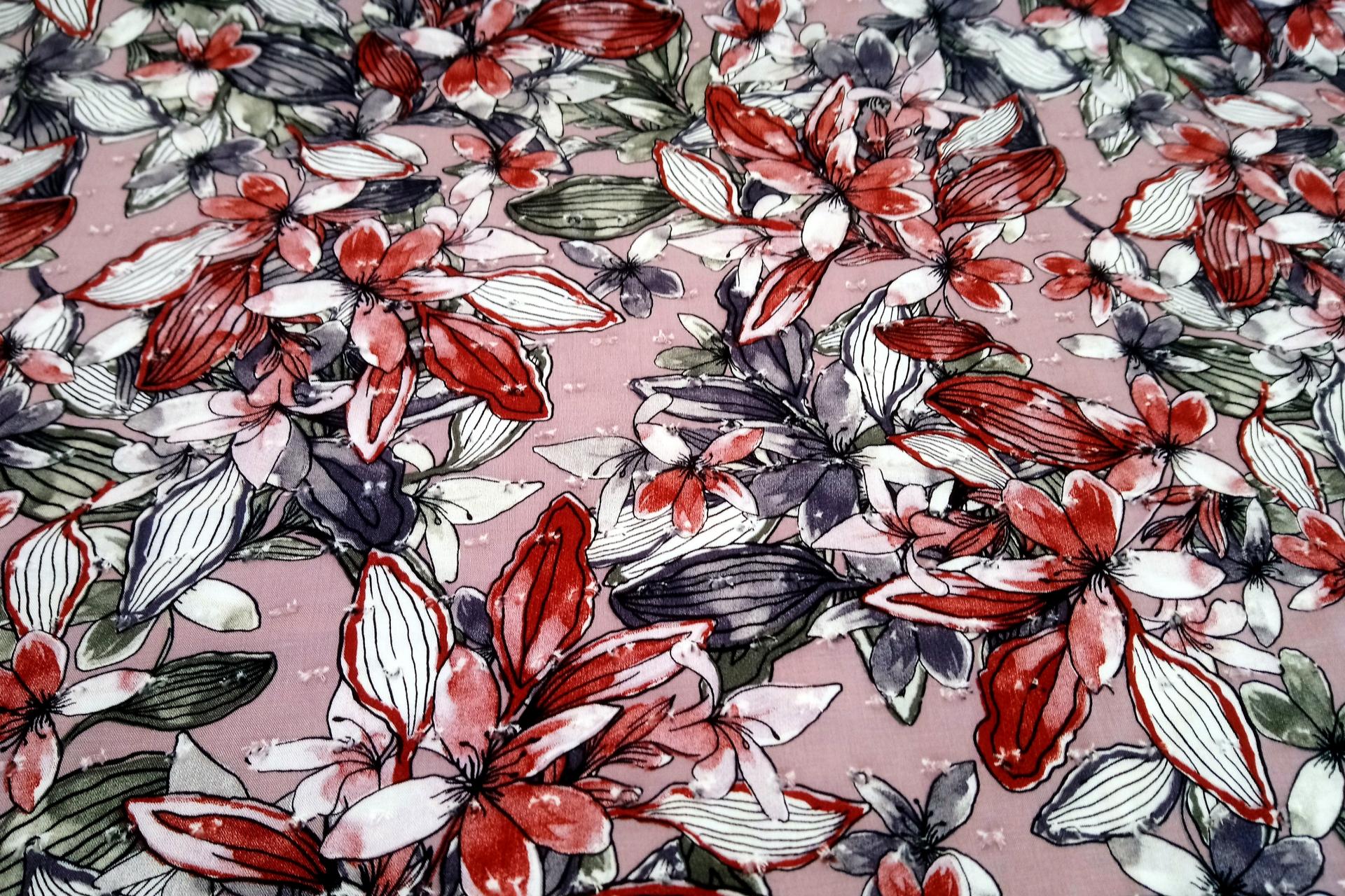 Vieux rose viscose