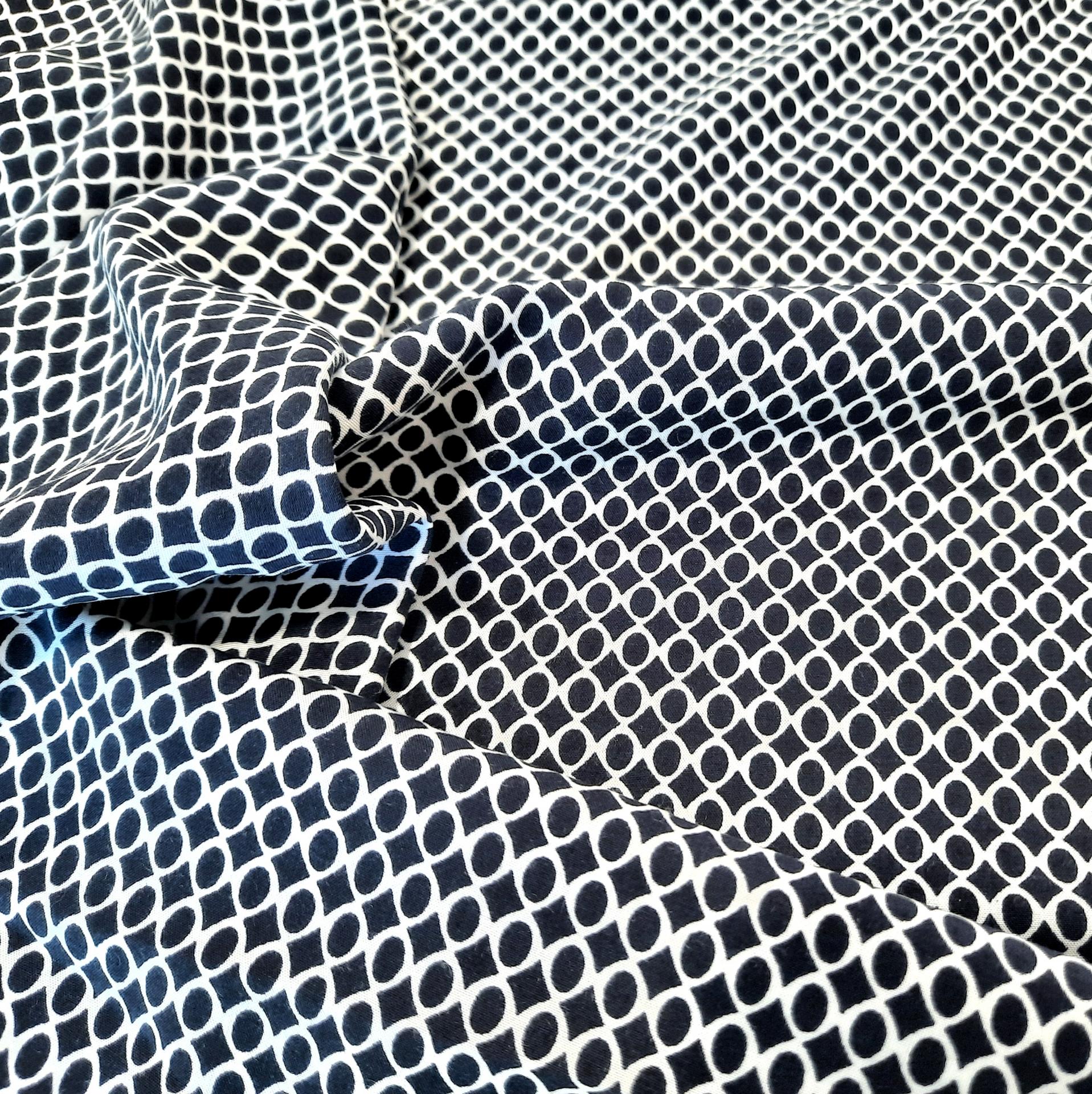 Viscose bleu rond 4