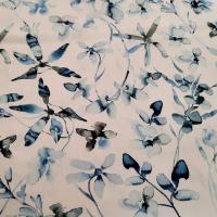 Viscose fleur bleue 3