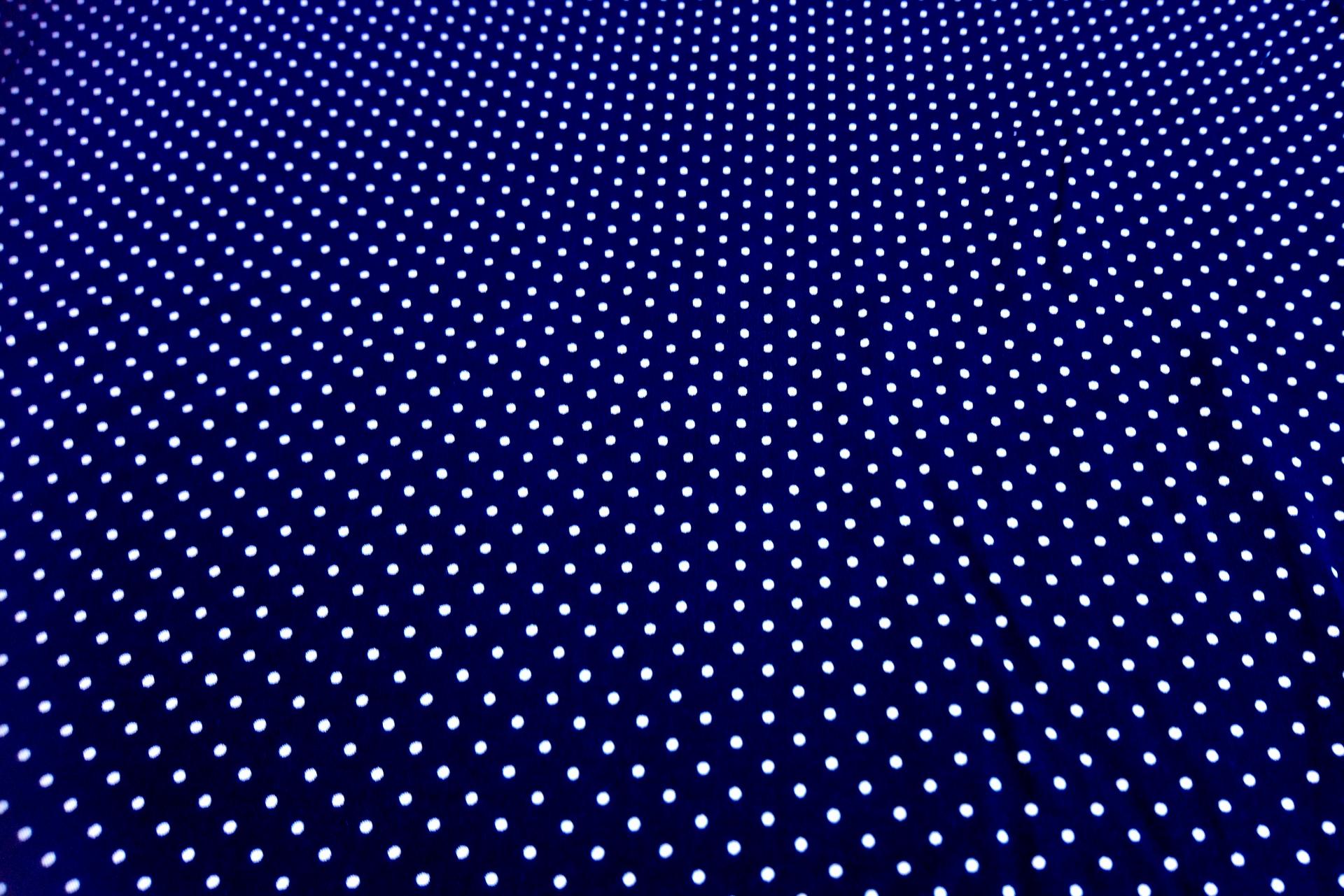 Viscose pois bleu
